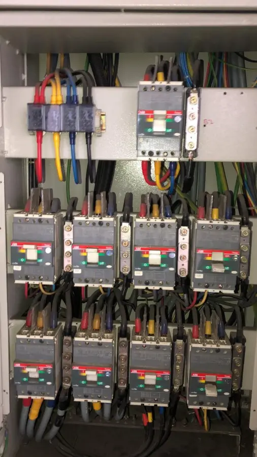 Circuit breakers and electrical wiring in a Singapore distribution board