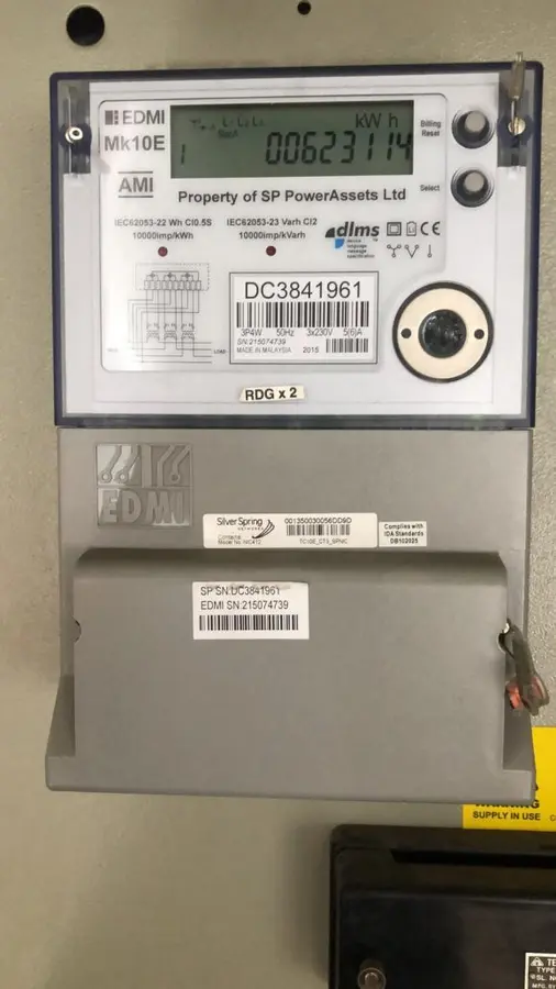 Electrical meter installation in Singapore